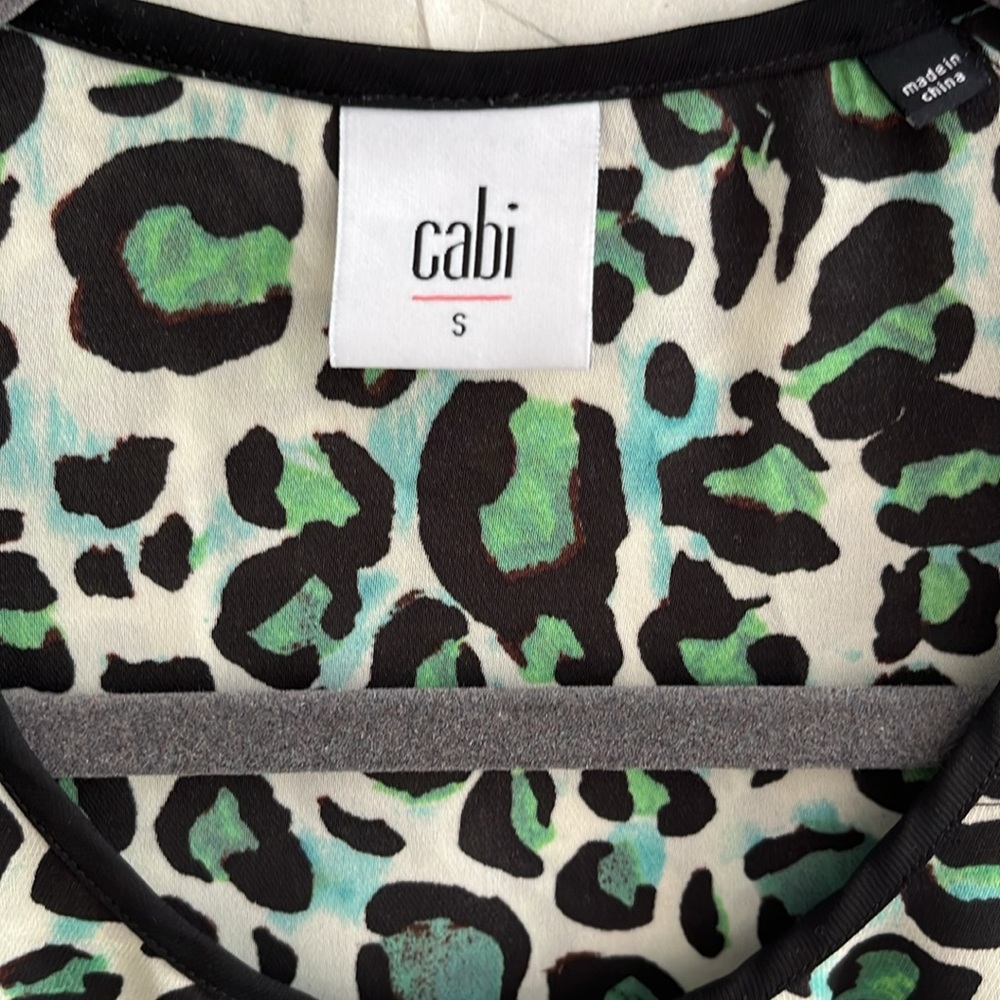 Cabi Cheetah Print Tank Top w/Inner Lining - Picture 2 of 7